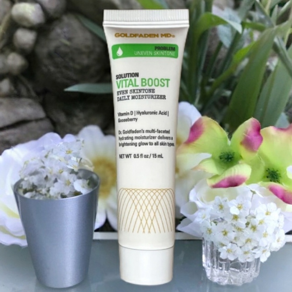 Goldfaden MD Travel Size Vital Boost Even Skin Tone Daily Moisturizer 15ml *NEW
